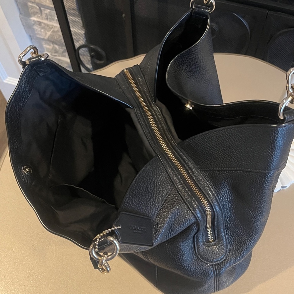 Coach F28997 Lexy Pebble Leather Shoulder Bag - Picture 9 of 13